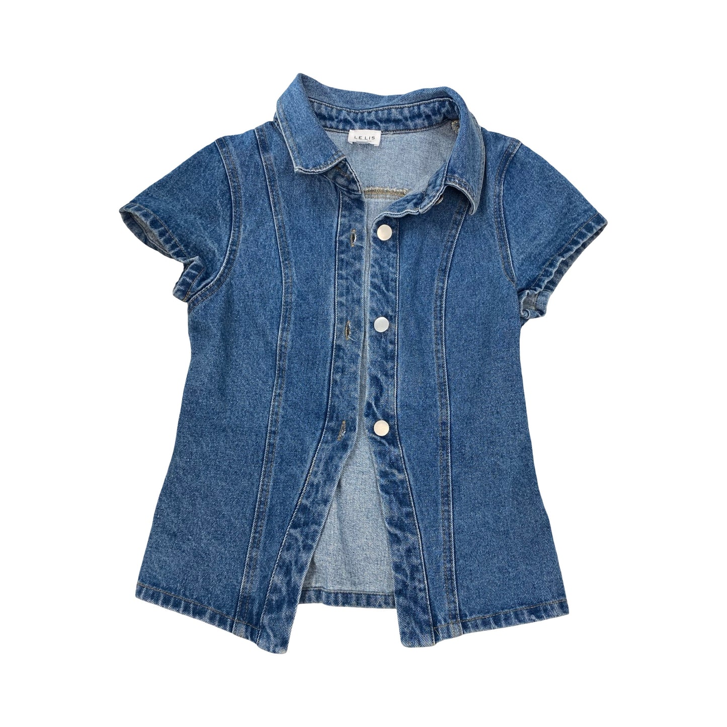 Vest Other By Le Lis In Blue Denim, Size:Xs