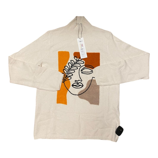 Sweater By Cmc In Cream & Orange, Size:S