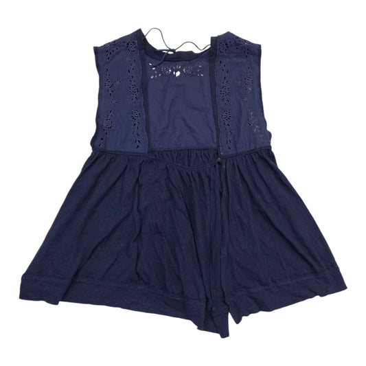 Top Sleeveless By Free People In Navy, Size:S