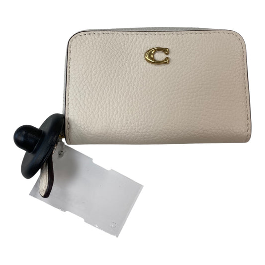 Wallet Designer By Coach In Cream, Size:Small