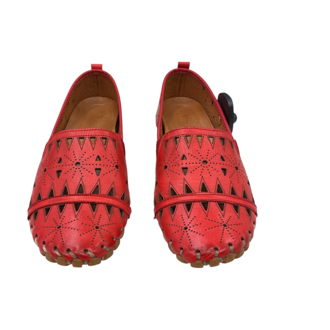 Shoes Flats By Spring Step In Red, Size:8.5