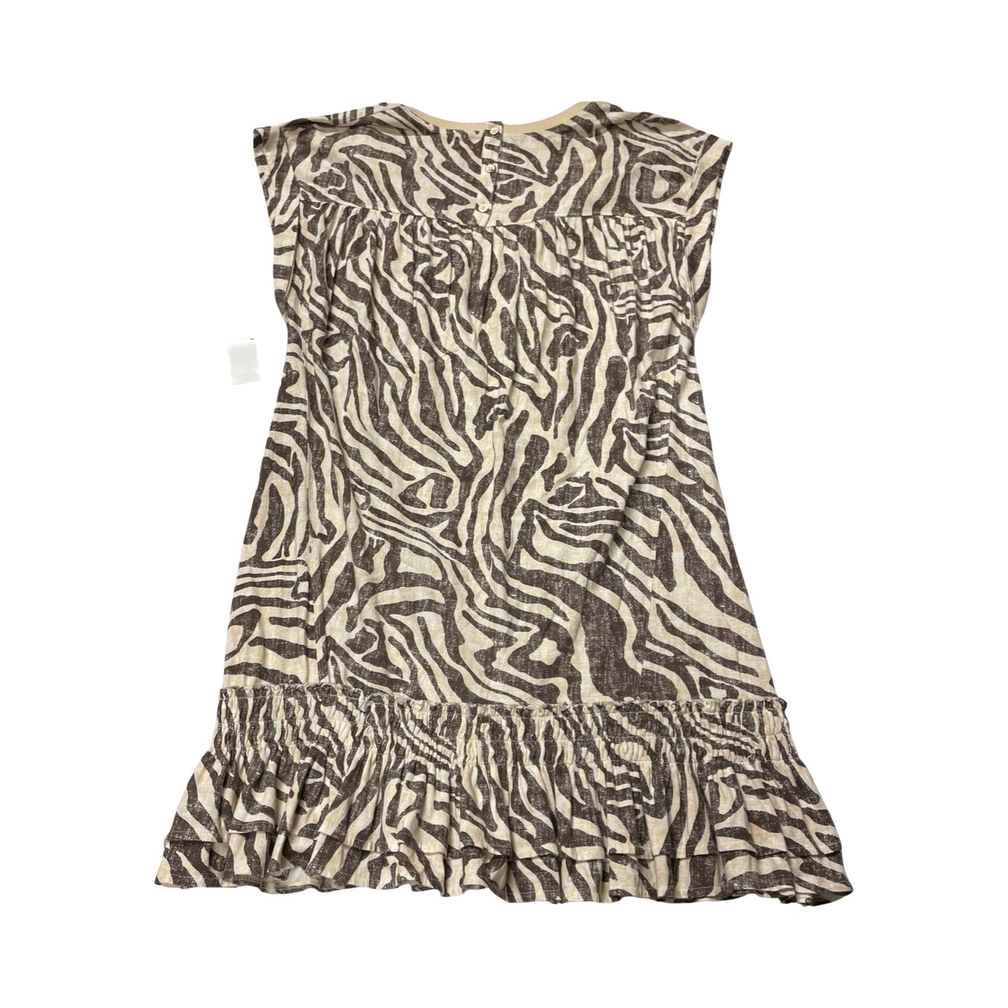 Dress Casual Midi By Daily Practice By Anthropologie In Brown & Tan, Size:S