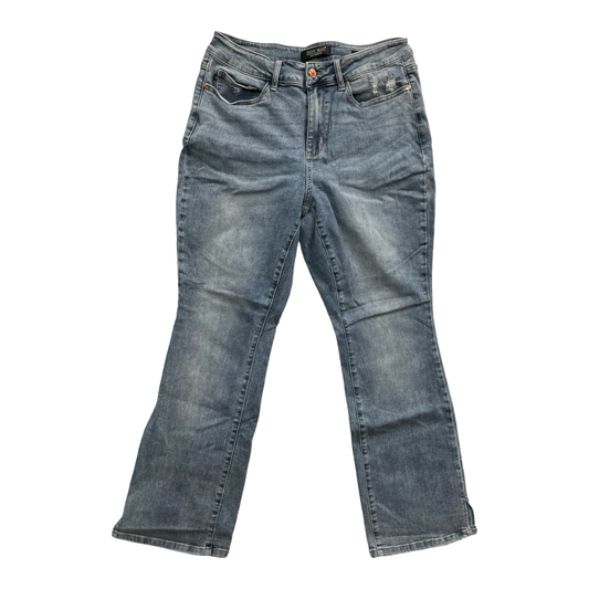 Jeans Boot Cut By Judy Blue In Blue Denim, Size:14