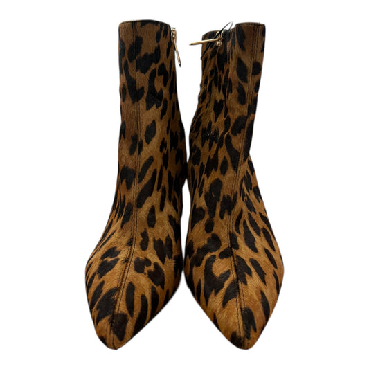 Boots Ankle Heels By Sam Edelman In Animal Print, Size:6.5