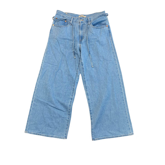 Jeans Wide Leg By Levis In Blue Denim, Size:10