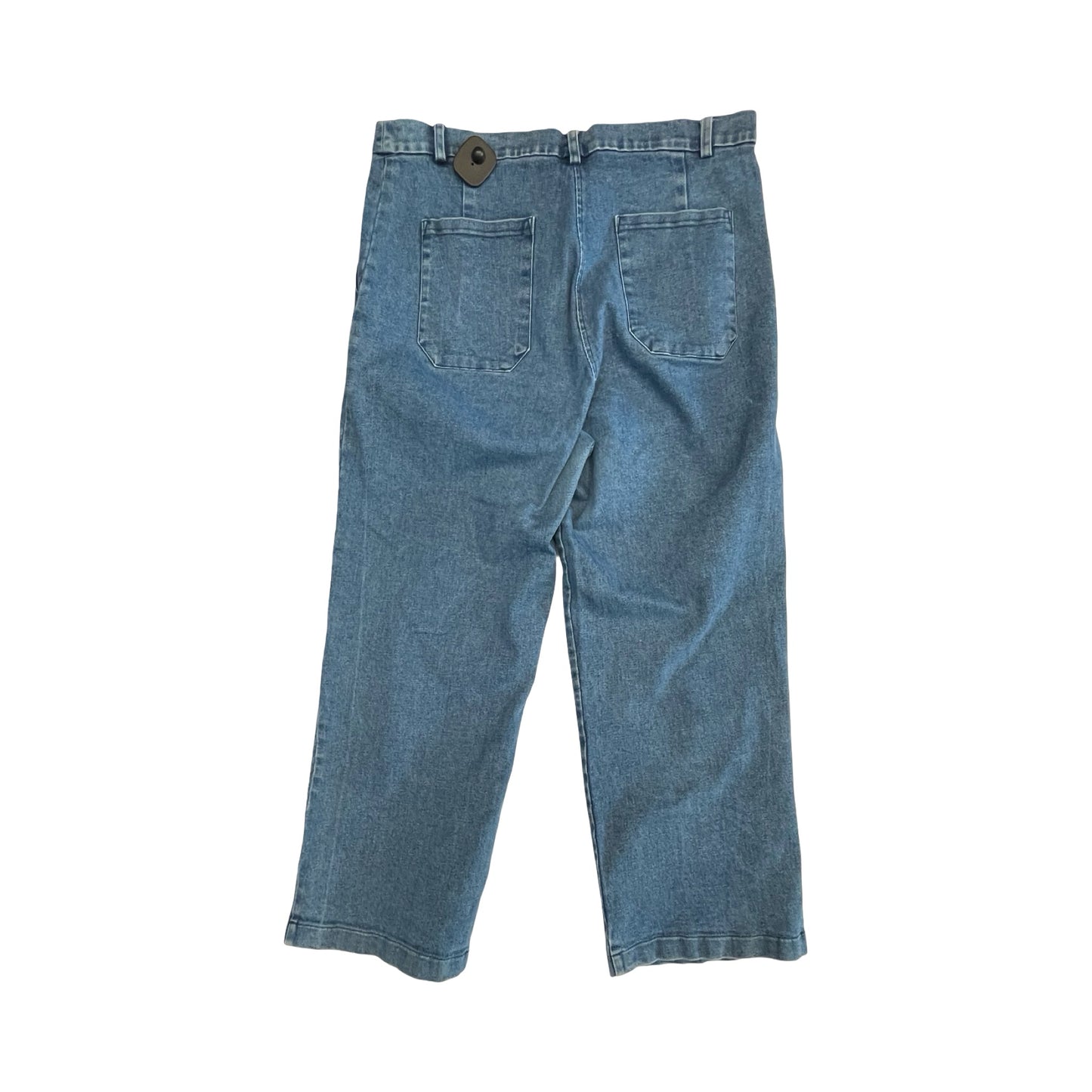 Jeans Wide Leg By Cmc In Blue Denim, Size:2X