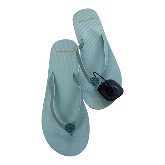 Sandals Designer By Tory Burch In Teal, Size:7