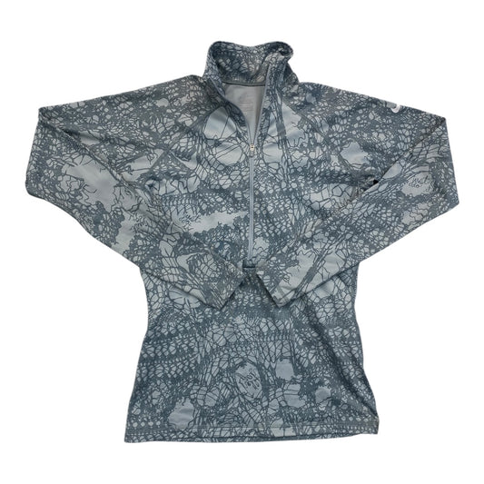 Athletic Top Ls Collar By Nike In Grey, Size:M