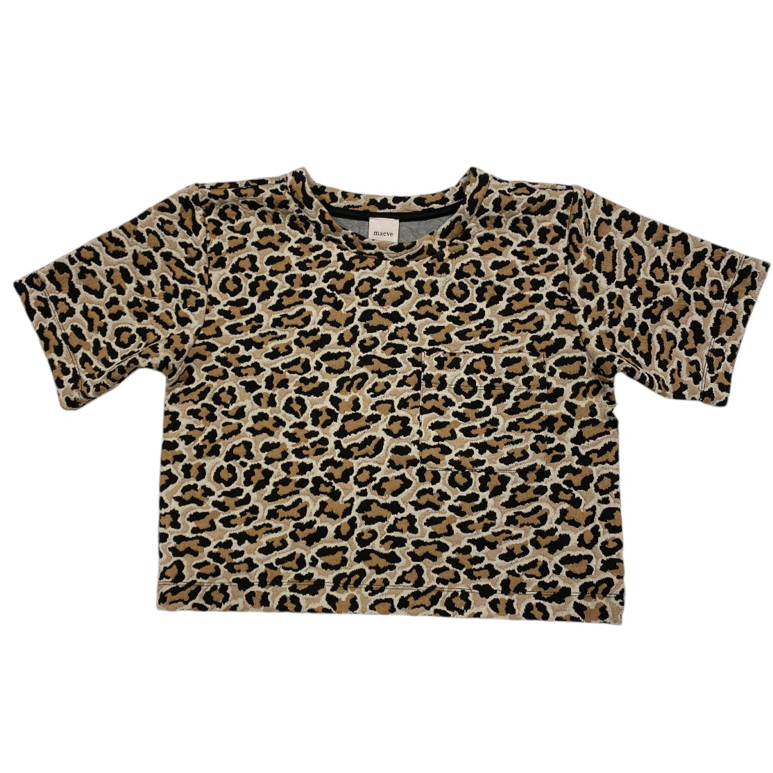 Top Short Sleeve By Maeve In Animal Print, Size: S