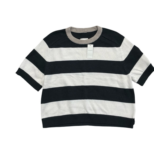 Sweater Ss By Abercrombie And Fitch In Black & White, Size:Xl