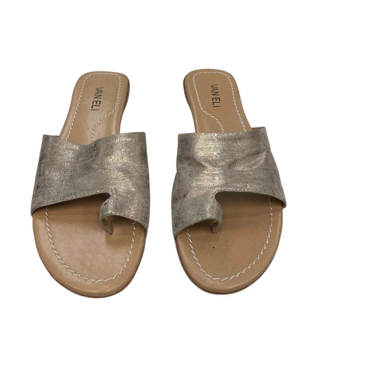 Sandals Flats By Vaneli In Silver, Size:8