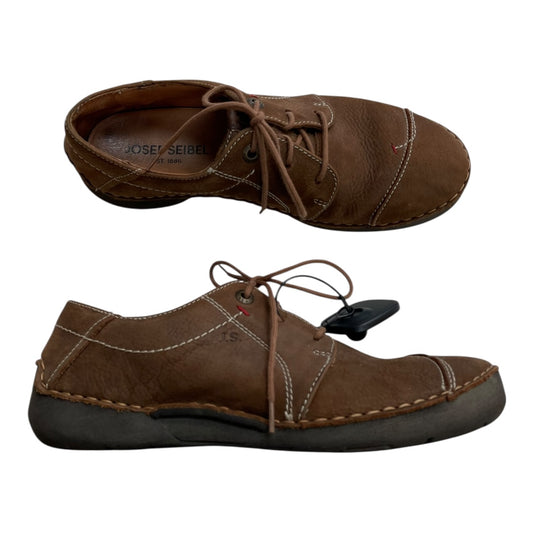 Shoes Flats By Josef Seibel In Brown, Size:10