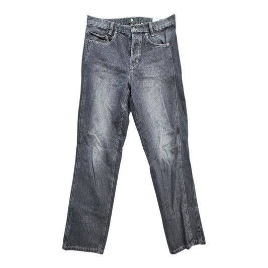 Jeans Straight By Banana Republic In Black Denim, Size:10L