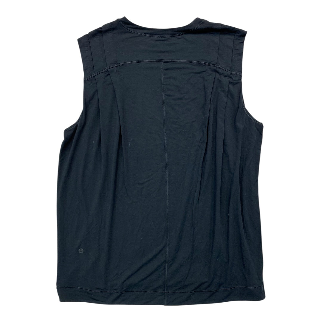 Athletic Tank Top By Lululemon In Black, Size:L