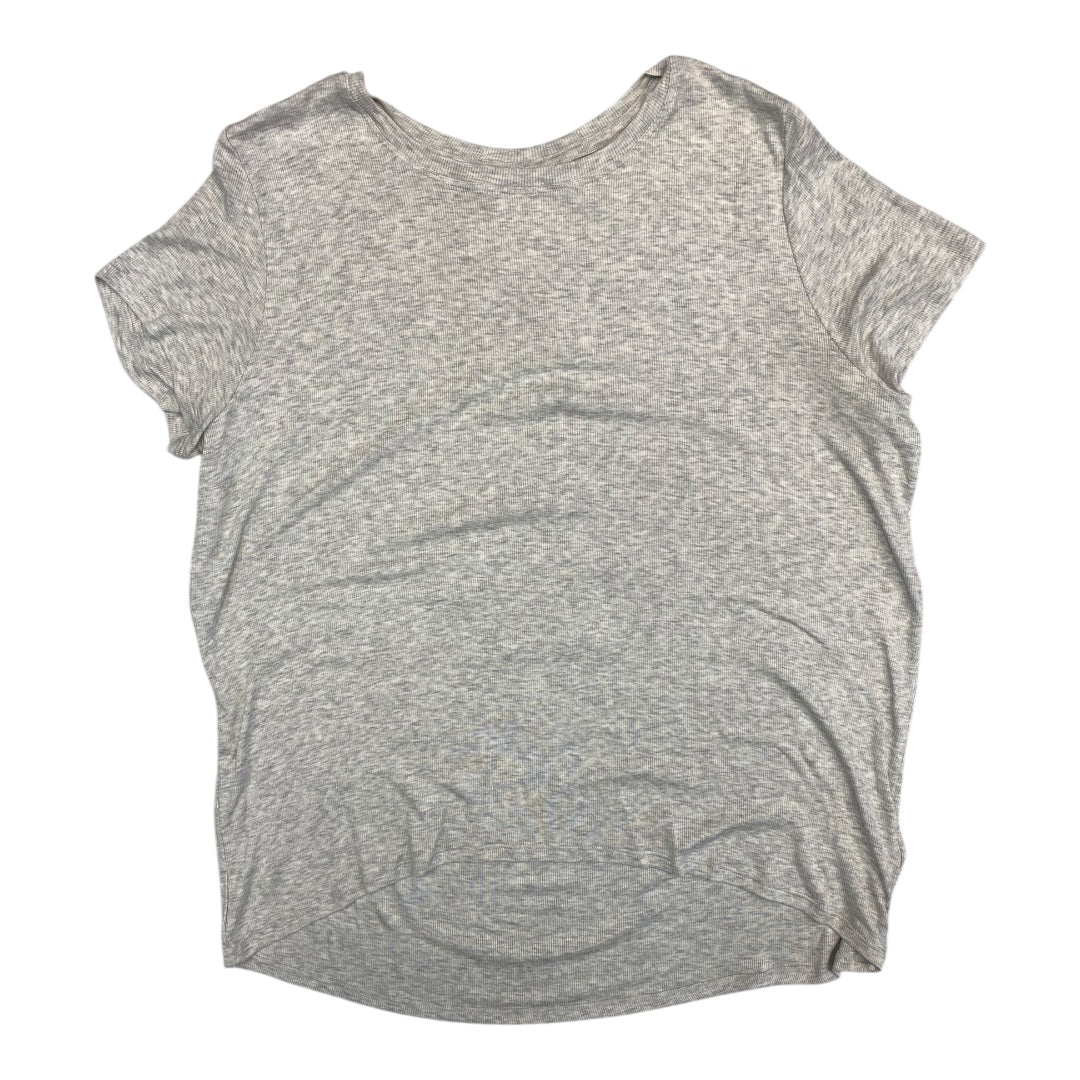 Athletic Top Ss By Athleta In Grey, Size:S