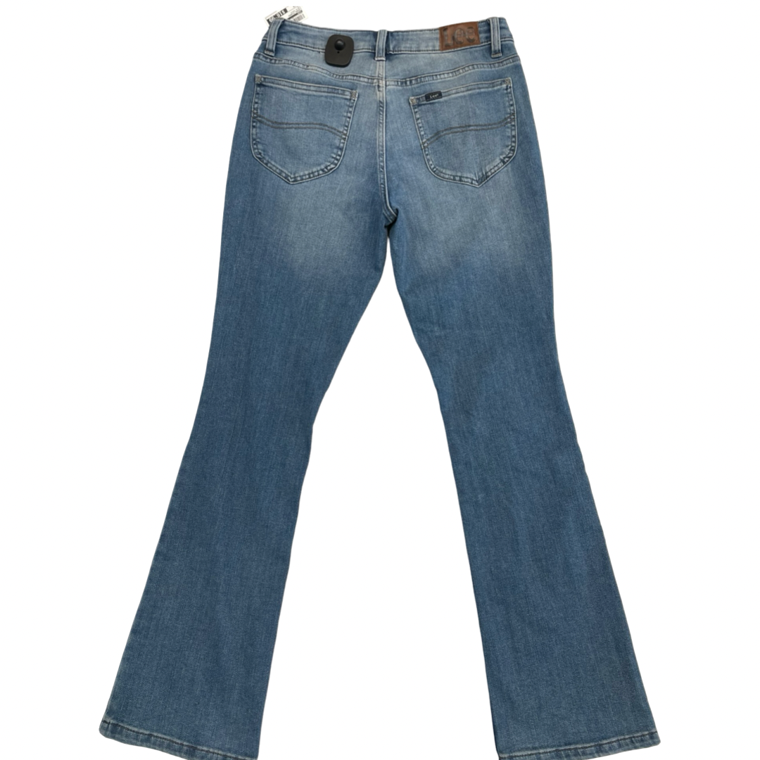 Jeans Flared By Lee In Blue Denim, Size:6