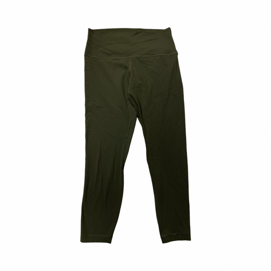 Athletic Leggings By Lululemon In Green, Size:10