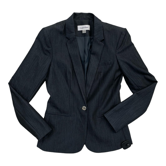 Blazer By Calvin Klein In Navy, Size:0