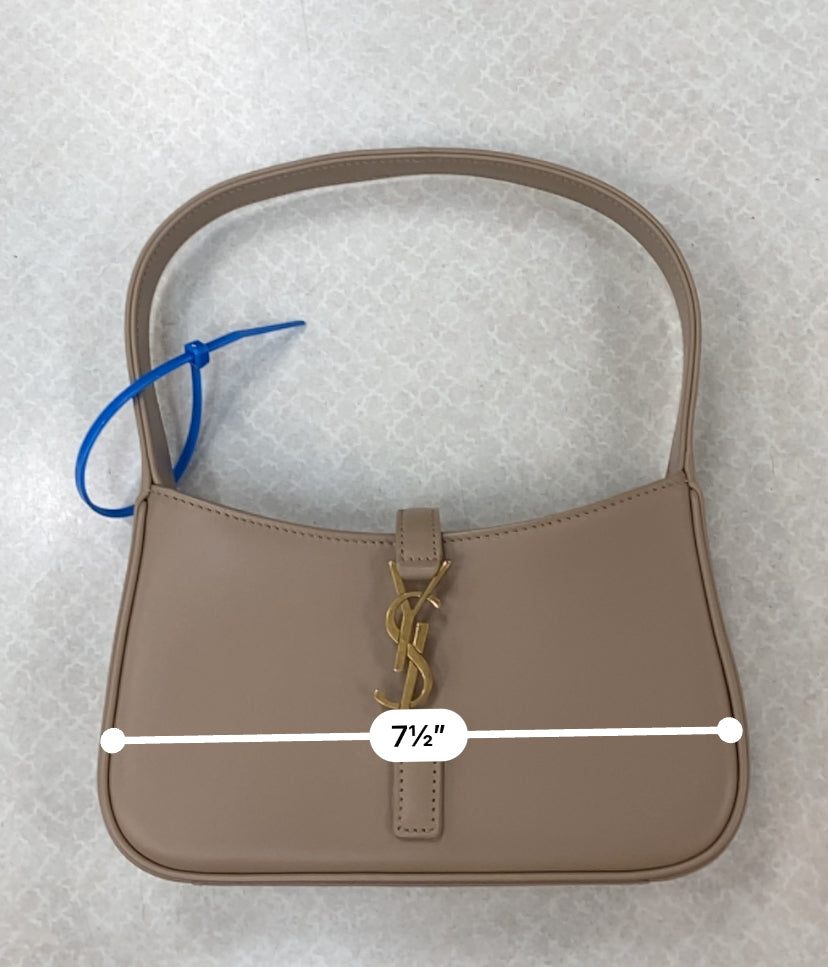 HANDBAG LUXURY DESIGNER by YVES SAINT LAURENT In TAUPE, Size: YSL LE 5 A 7 MINI