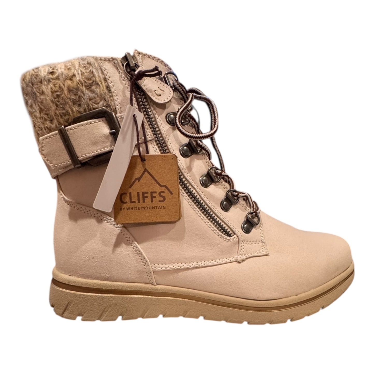 Boots Ankle Flats By Cliffs By White Mountain In Cream, Size:11