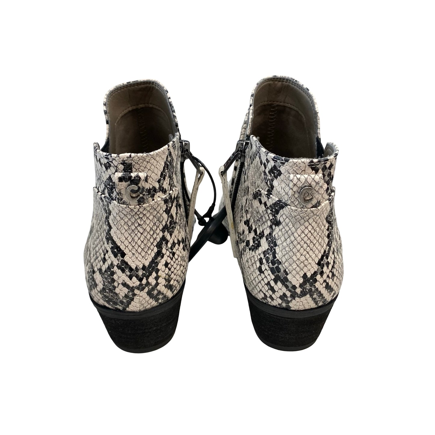 Boots Ankle Heels By Circus By Sam Edelman In Snakeskin Print, Size:7
