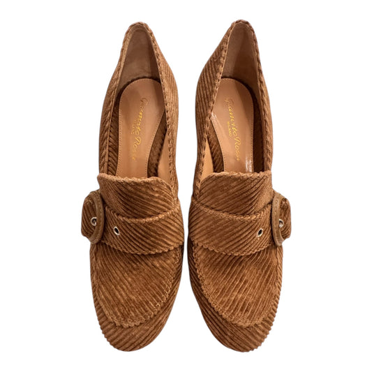 Shoes Designer By GIANVITO ROSSI In Brown, Size:6