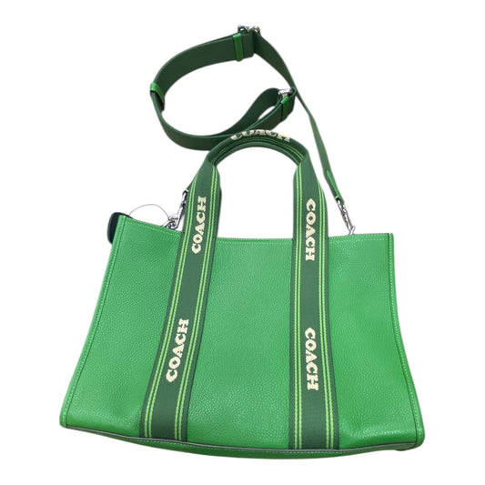 Handbag Designer By Coach In Green, Size:Medium