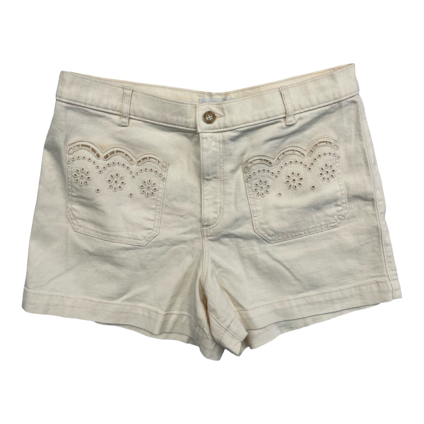 Shorts By Loft In Cream, Size:12