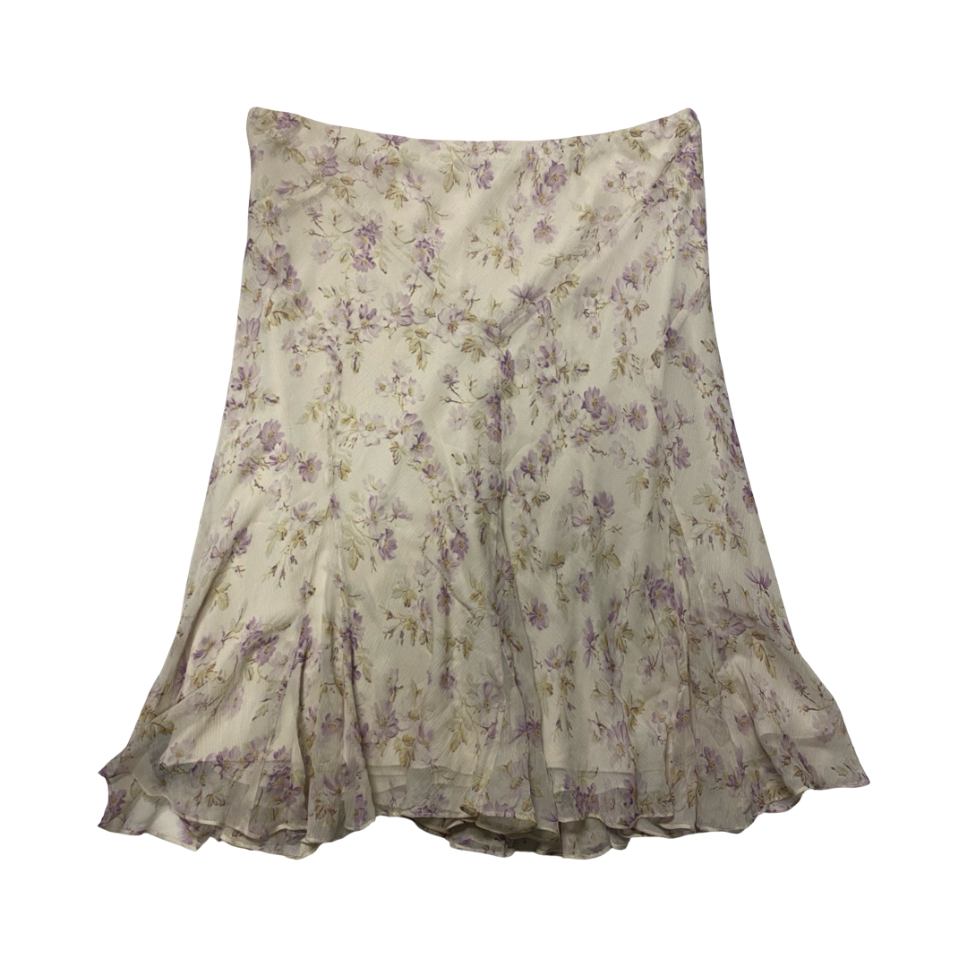 Skirt Midi By Lauren By Ralph Lauren In Multi, Size:Xl