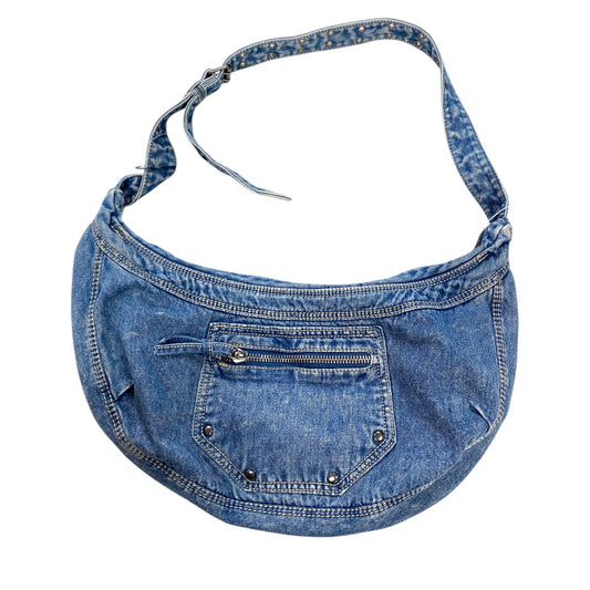 Handbag By Clothes Mentor In Blue Denim, Size:Medium