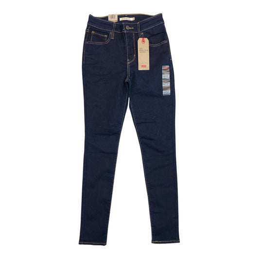 Jeans Skinny By Levis In Blue Denim, Size:2