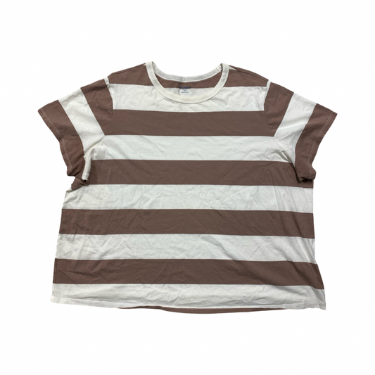 Top Ss Basic By Old Navy In Striped Pattern, Size:Xxl