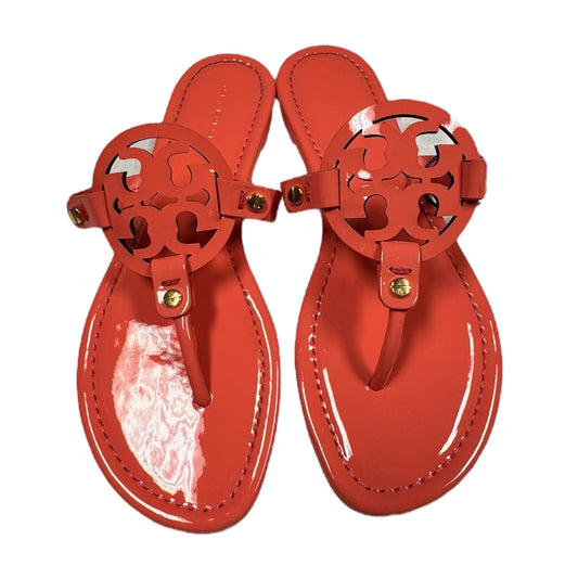 Sandals Designer By Tory Burch In Coral, Size:7