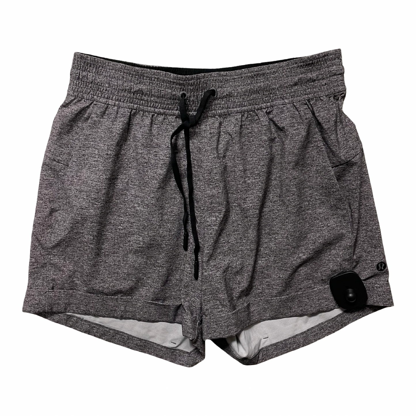 Athletic Shorts By Lululemon In Grey, Size:4