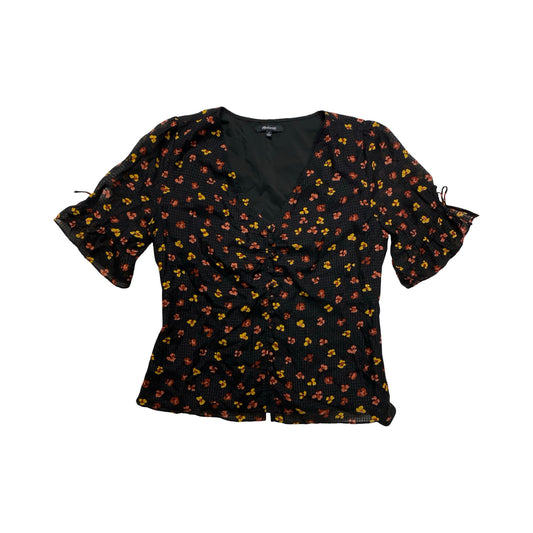 Top Ss By Madewell In Floral Print, Size:2