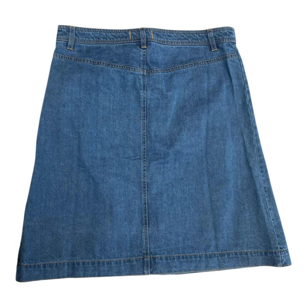 Skirt Mini & Short By Sundance In Blue Denim, Size:M