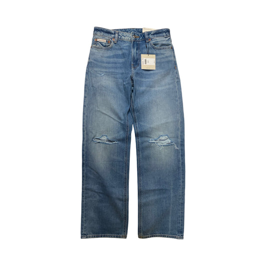 Jeans Straight By Calvin Klein In Blue Denim, Size:2