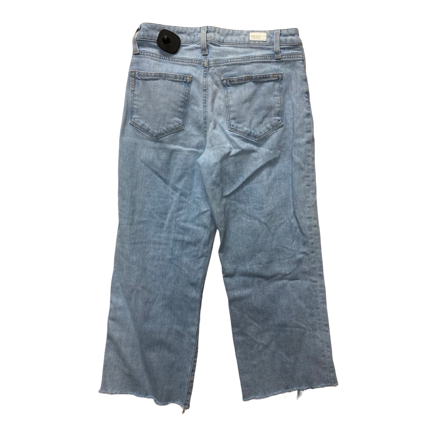 Jeans Wide Leg By Paige In Blue Denim, Size:4