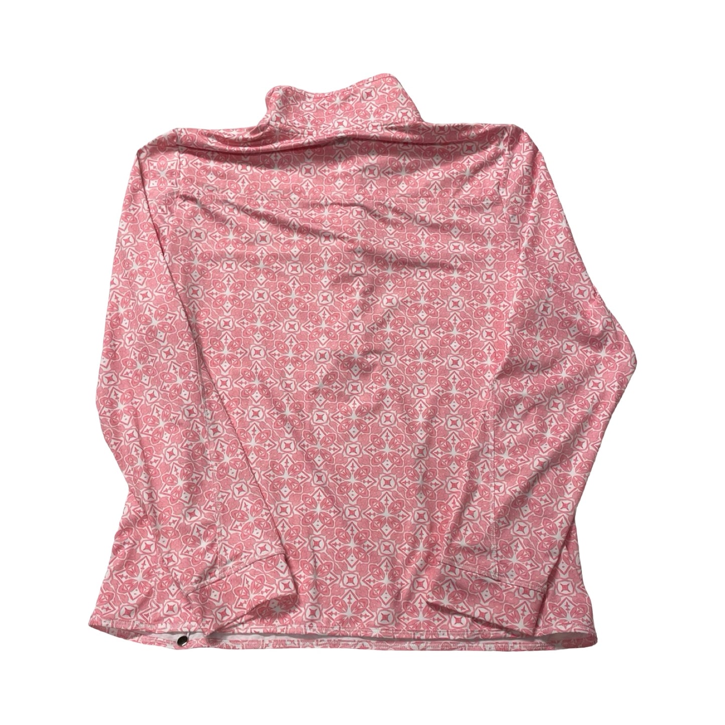 Athletic Jacket By Vineyard Vines In Pink & White, Size:L