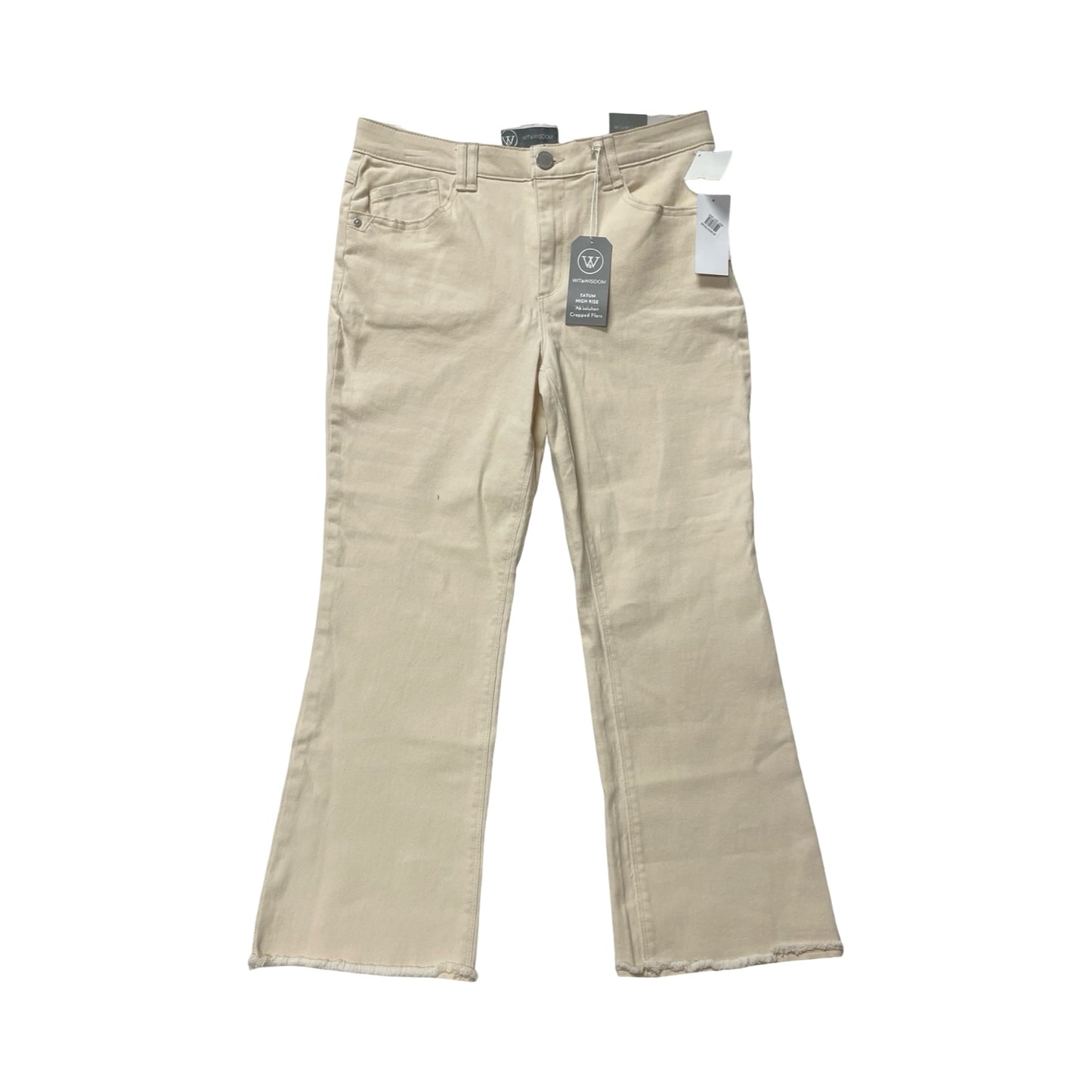 Pants Cropped By Wit & Wisdom In Cream, Size:10