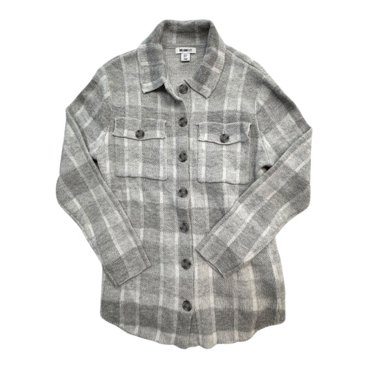 Jacket Shirt By William Rast In Grey & White, Size:M