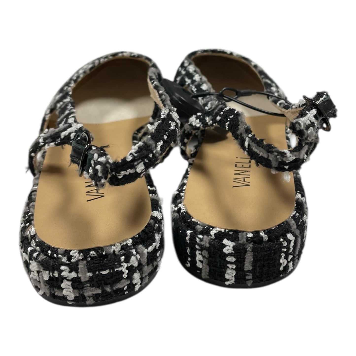 Shoes Flats By Vaneli In Black & White, Size:10