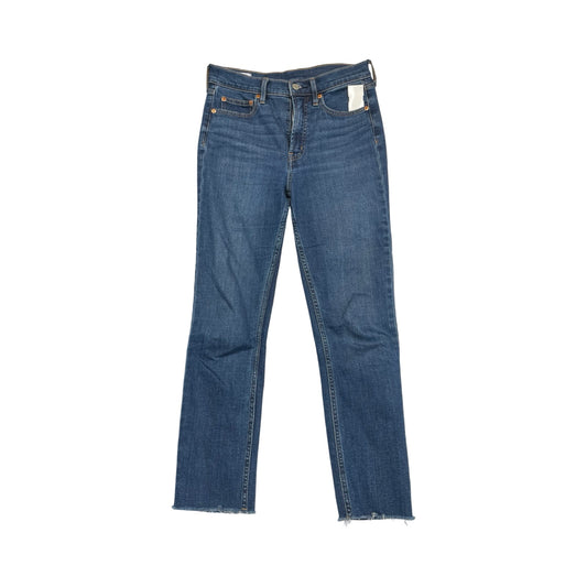 Jeans Straight By Gap In Blue Denim, Size:4