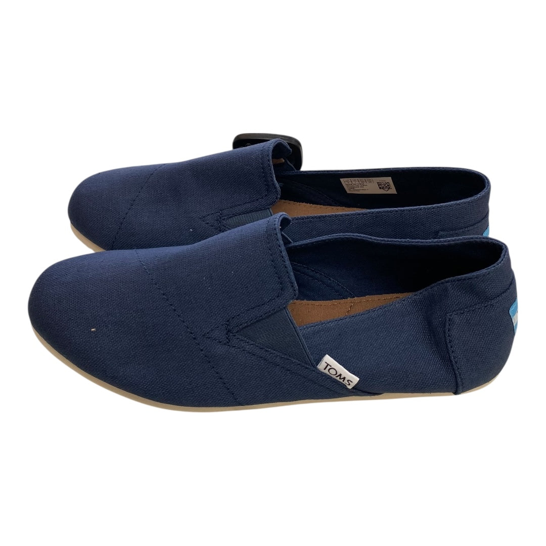 Shoes Flats By Toms In Navy, Size:9
