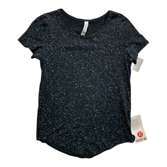 Athletic Top Ss By Lululemon In Black, Size:4