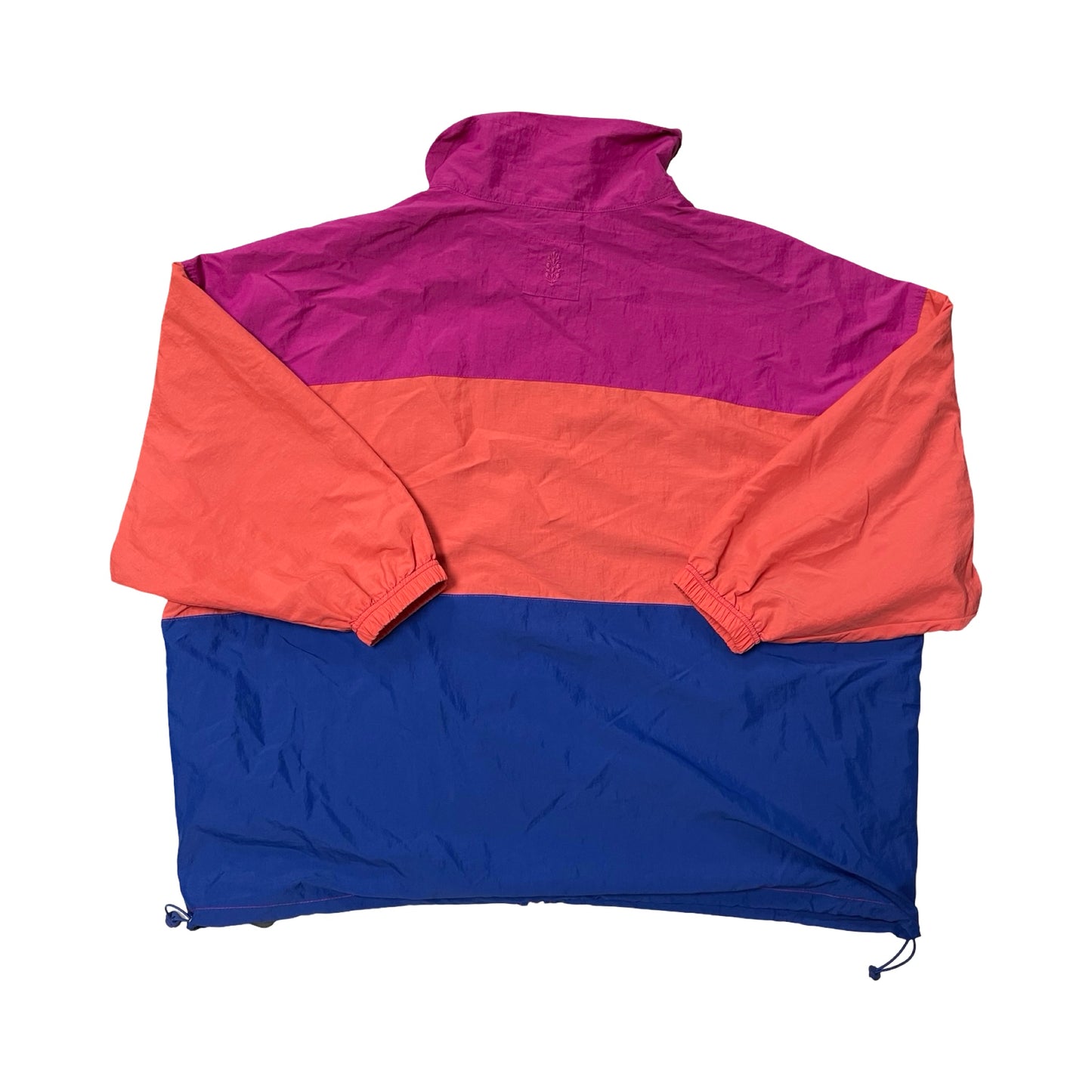 Athletic Jacket By Free People In Blue & Orange, Size:M
