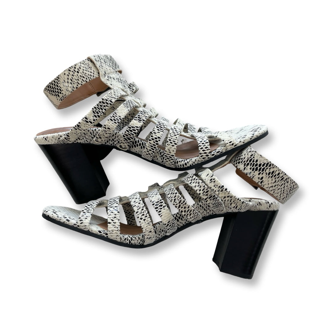 Sandals Heels Block By Vionic In Multi, Size:9