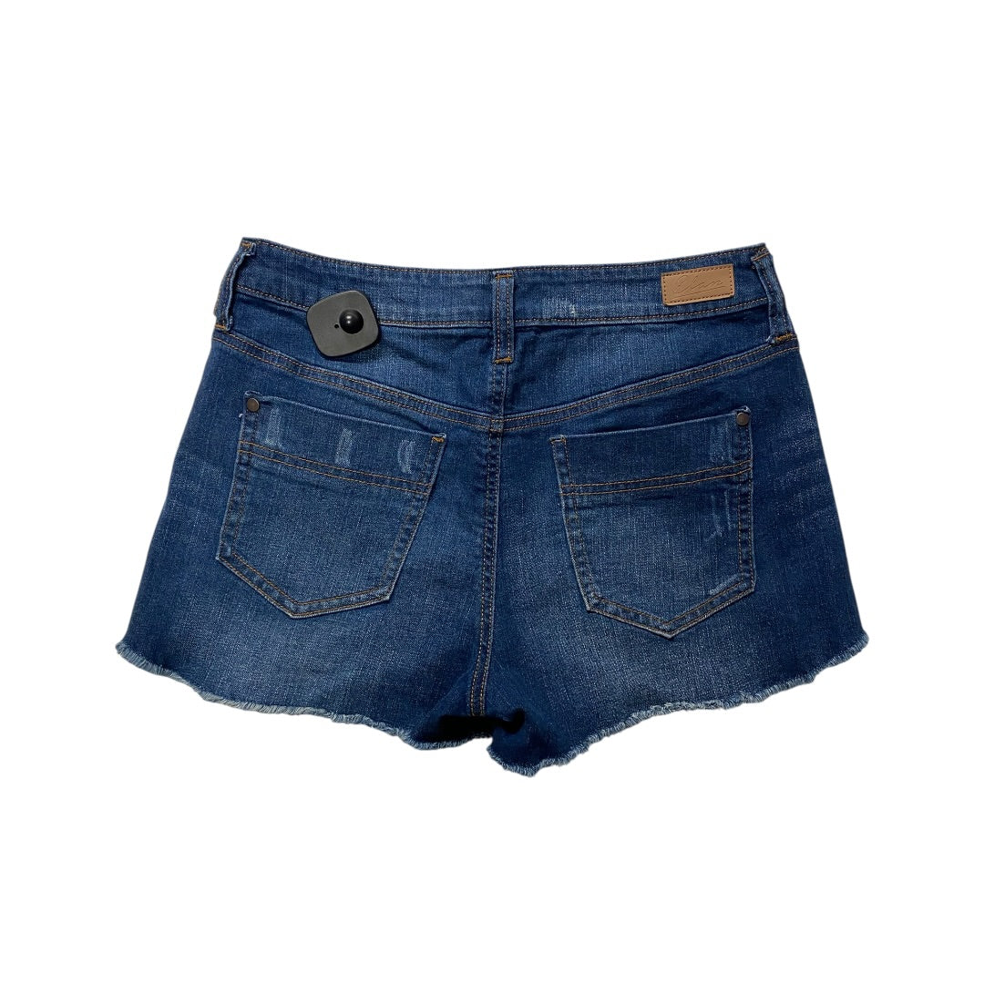 Shorts By Elan In Blue Denim, Size:M
