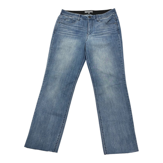 Jeans Straight By Wit & Wisdom In Blue Denim, Size:12