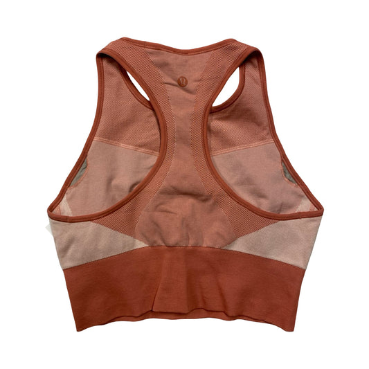 Athletic Bra By Lululemon In Coral, Size:8